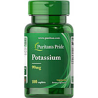 Витамины и минералы Puritan's Pride Potassium 99 mg, 100 каплет HS