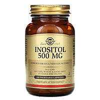 Витамины и минералы Solgar Inositol 500 mg, 100 вегакапсул HS