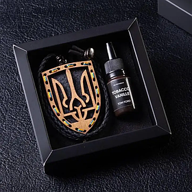 Ароматизатор в машину ГЕРБ УКРАЇНИ, подарунок до дня захисника України