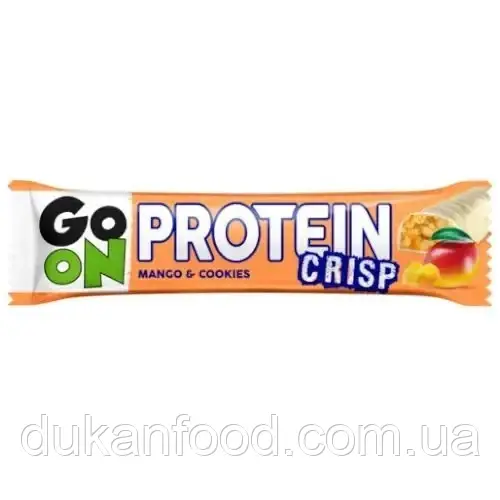 Протеїновий хрусткий батончик "Печиво та манго", GO ON Nutrition, 45 г
