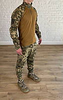 Форма камуфляжная пиксель мужская всу рипстоп штурмовая тактическая rip-stop боевой костюм летний пиксельный