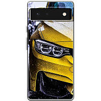 Чехол Силиконовый для Телефона с Принтом на Google Pixel 6 (Машина, BMW M3)