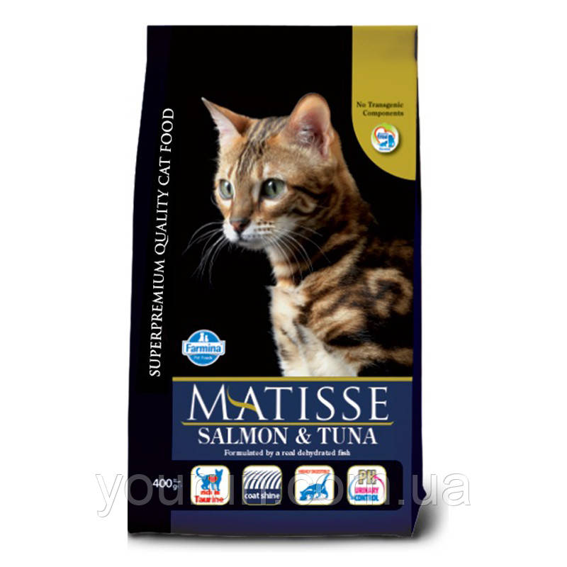 Farmina (Фарміна) Matisse Cat Salmon&Tuna – Сухий корм для дорослих котів (лосось/тунець) 400 гр