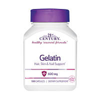 Препарат для суставов и связок 21st Century Gelatin 600 mg, 100 капсул HS