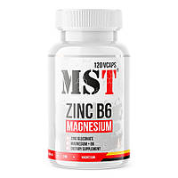 Стимулятор тестостерона MST Zinc B6 Magnesium, 120 вегакапсул HS