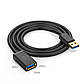 USB-кабель подовжувач USB на USB UGREEN Extension Male Cable (1m, 5 Gbit/s, OTG, USB 3.0, 2A). Black, фото 3