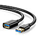 USB-кабель подовжувач USB на USB UGREEN Extension Male Cable (1m, 5 Gbit/s, OTG, USB 3.0, 2A). Black, фото 2