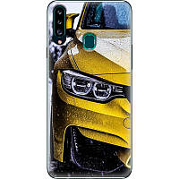 Чехол Силиконовый для Телефона с Принтом на Samsung Galaxy A20s (A207) (Машина, BMW M3)