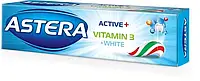 Зубная паста ASTERA Active + Vitamin 3 + White 110г