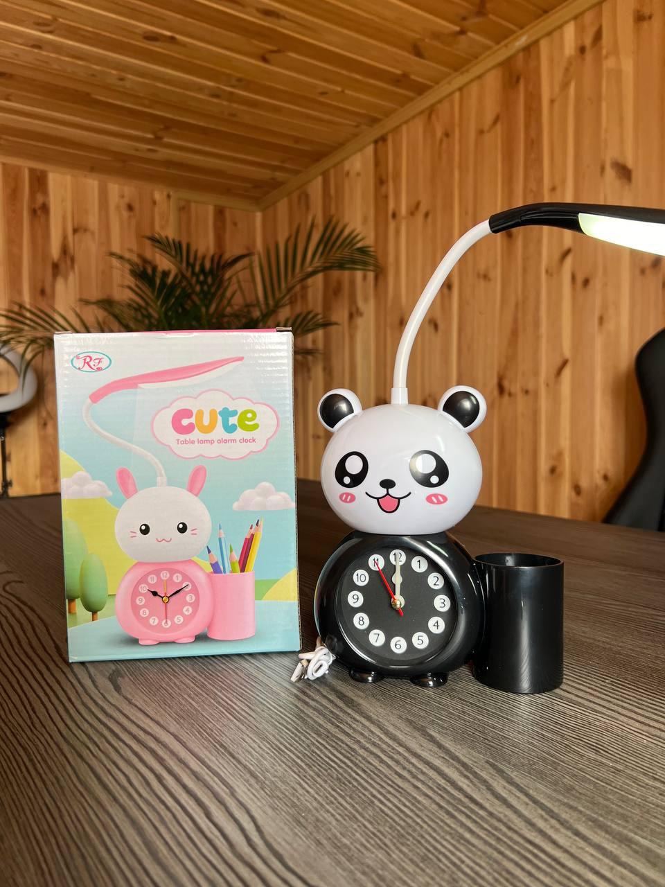 Дитячий годинник 3в1 (Часи + Настільна лампа +органайзер для ручок) Alarm clock XL-801