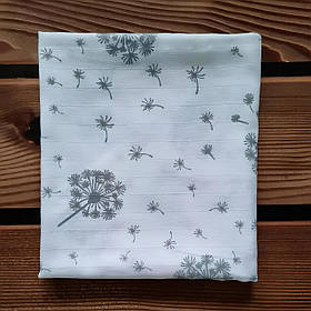 Дитяча двошарова муслінова пелюшка для новонароджених 90 х 80 см BST Сірий