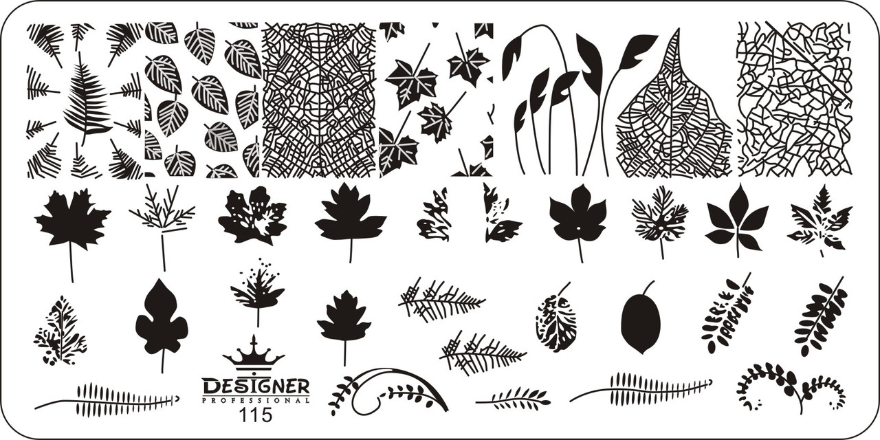 Пластина для стемпінгу Designer Professional, 12 х 6 см, #115, фото 1