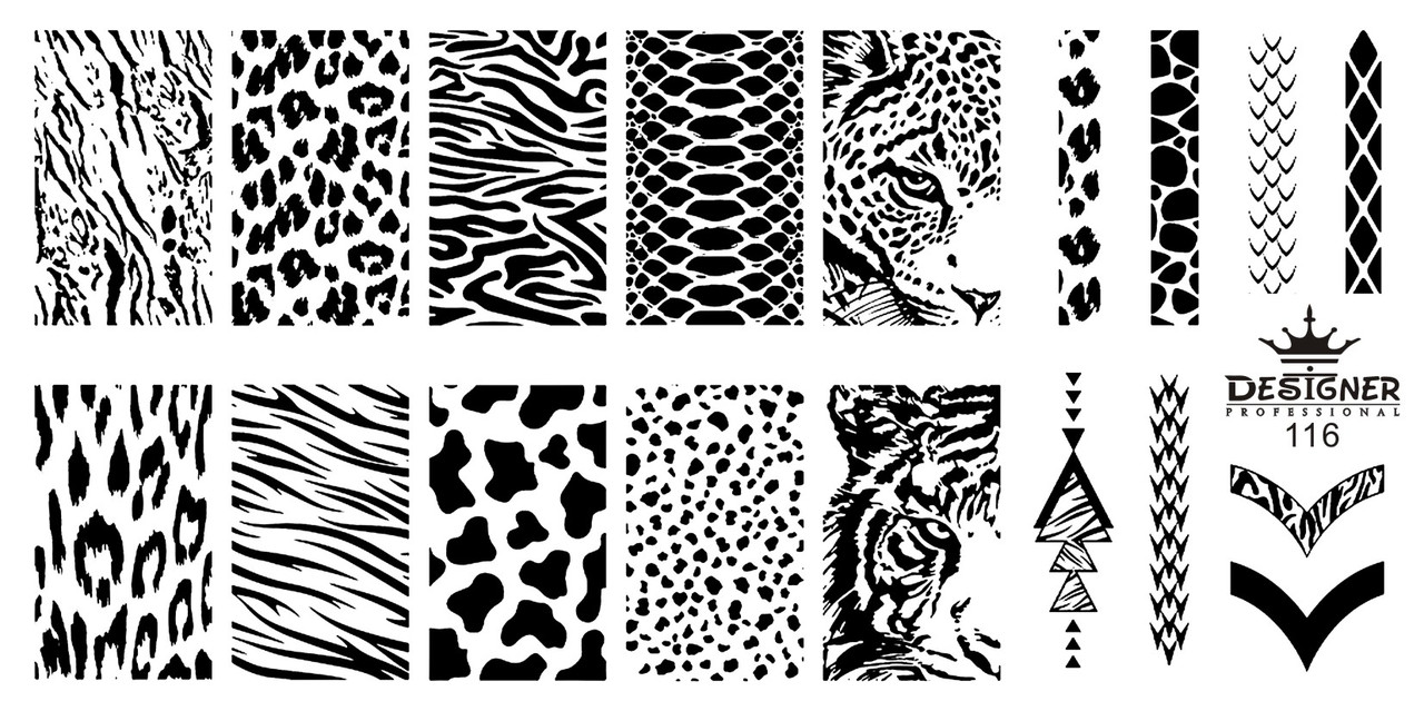 Пластина для стемпінгу Designer Professional, 12 х 6 см, #116, фото 1