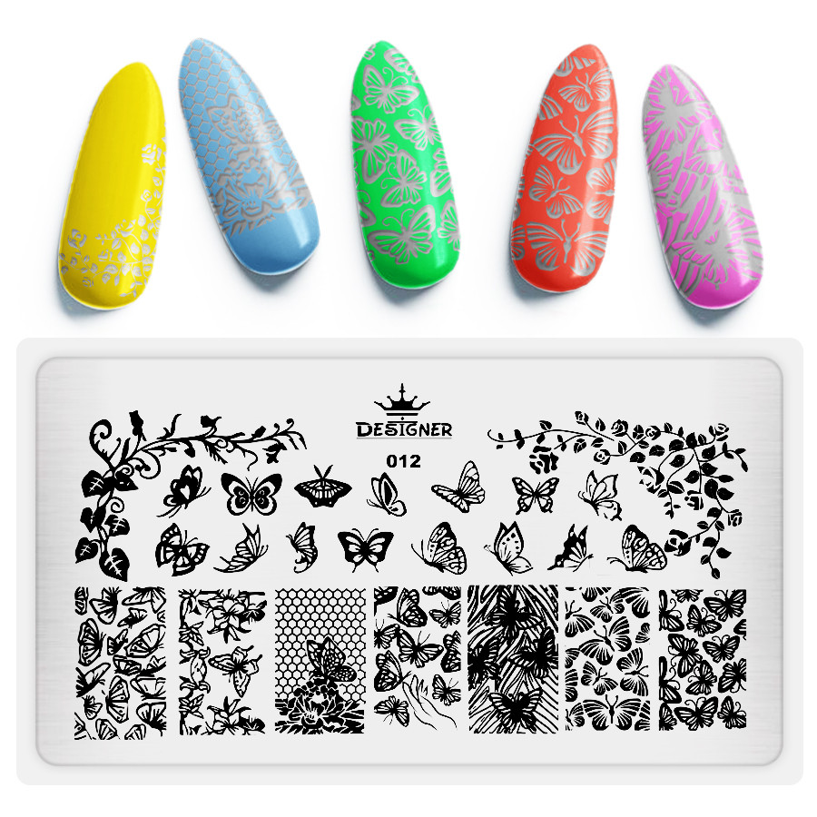 Пластина для стемпінгу Designer Professional, 12 х 6 см, #12, фото 1