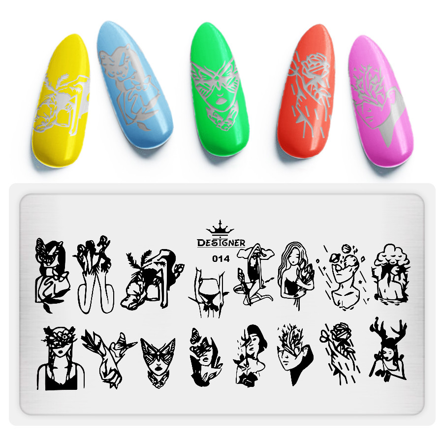 Пластина для стемпінгу Designer Professional, 12 х 6 см, #14, фото 1