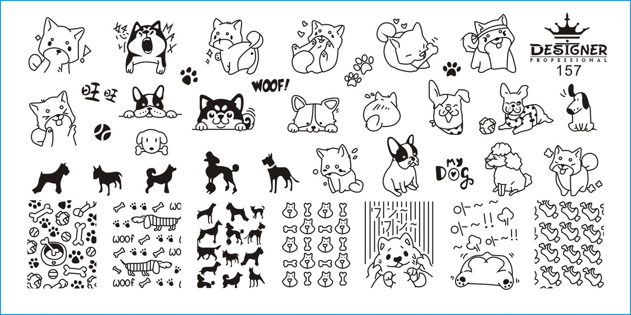 Пластина для стемпінгу Designer Professional, 12 х 6 см, #157, фото 1