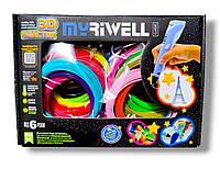 Набор ПЛА ЭКО пластик 20 цветов 100 метров нити для 3Д ручки PLA ECO стержни MyRiwell комплект Classic 3D