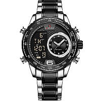 Чоловічий наручний годинник Naviforce 9199S Сріблястий
