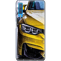 Чехол Силиконовый для Телефона с Принтом на Samsung Galaxy A7 2018 (A750) (Машина, BMW M3)