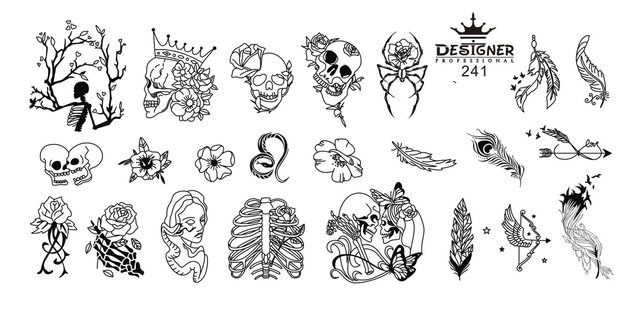 Пластина для стемпінгу Designer Professional, 12 х 6 см, #241, фото 1