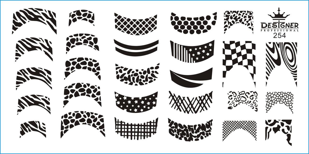 Пластина для стемпінгу Designer Professional, 12 х 6 см, #254, фото 1