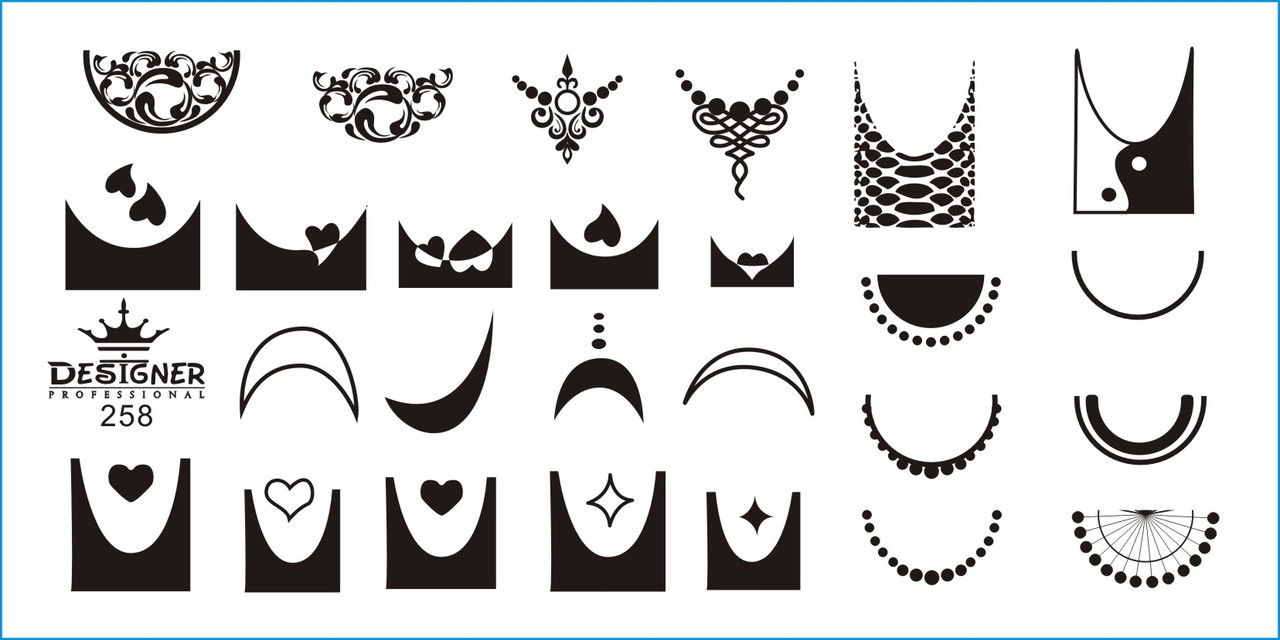 Пластина для стемпінгу Designer Professional, 12 х 6 см, #258, фото 1