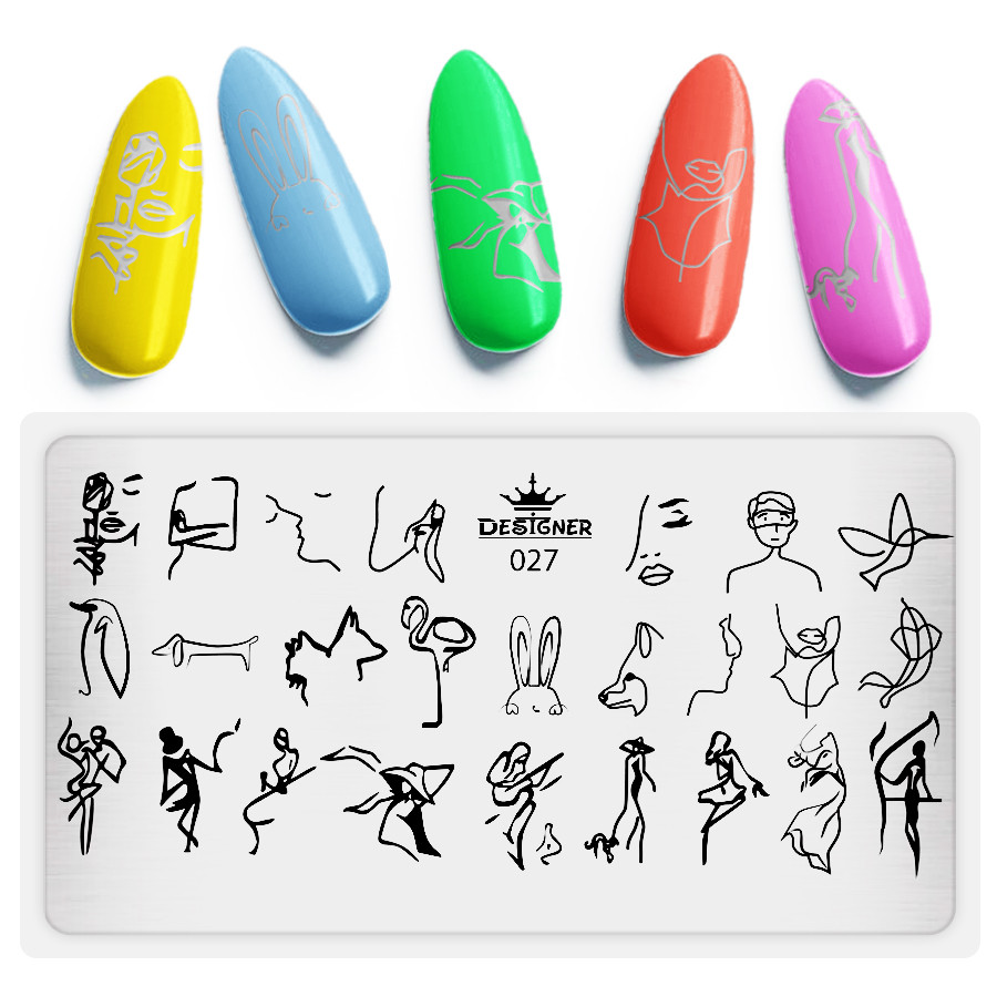 Пластина для стемпінгу Designer Professional, 12 х 6 см, #27, фото 1