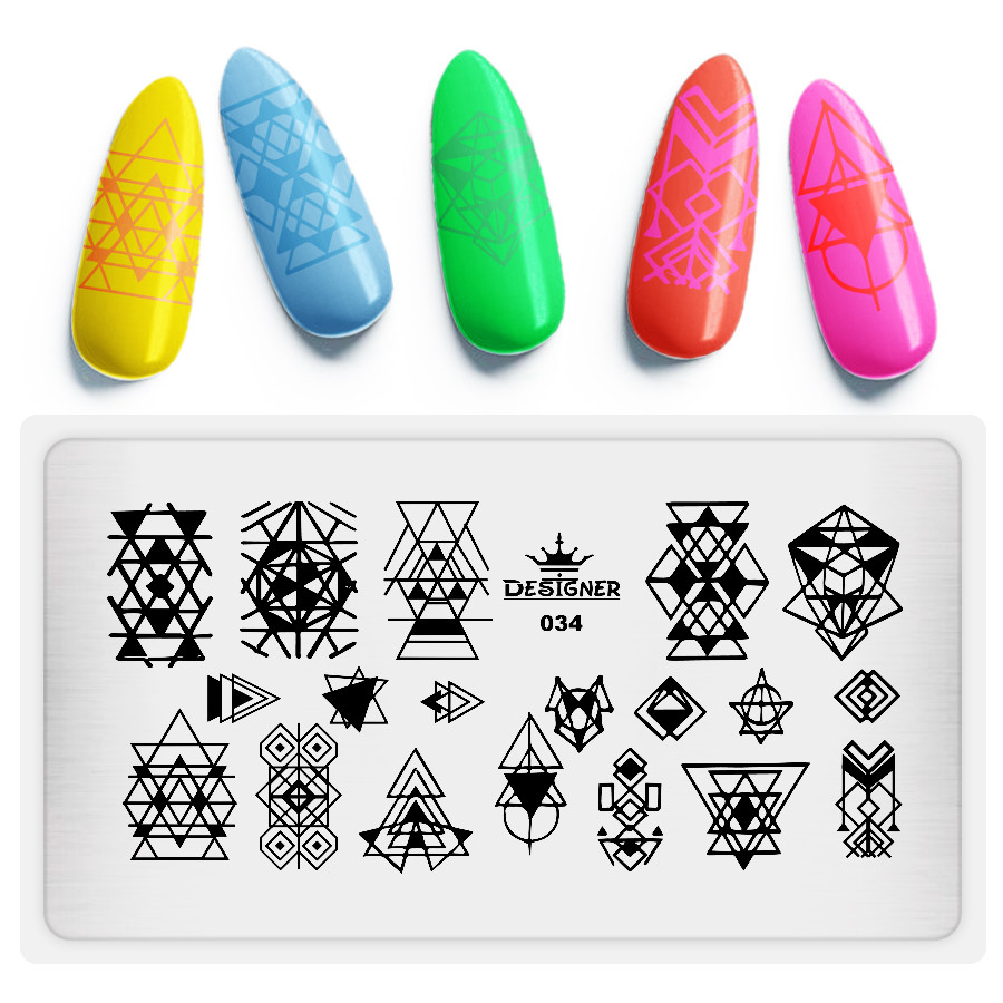 Пластина для стемпінгу Designer Professional, 12 х 6 см, #34, фото 1