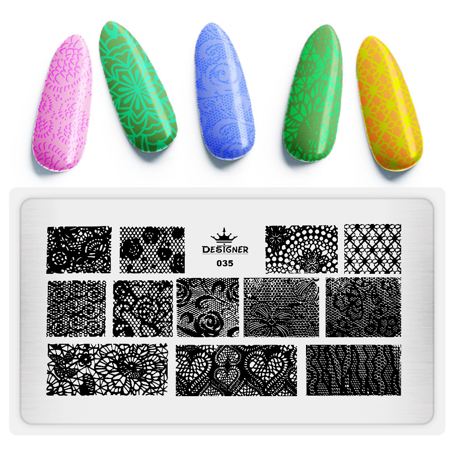 Пластина для стемпінгу Designer Professional, 12 х 6 см, #35, фото 1