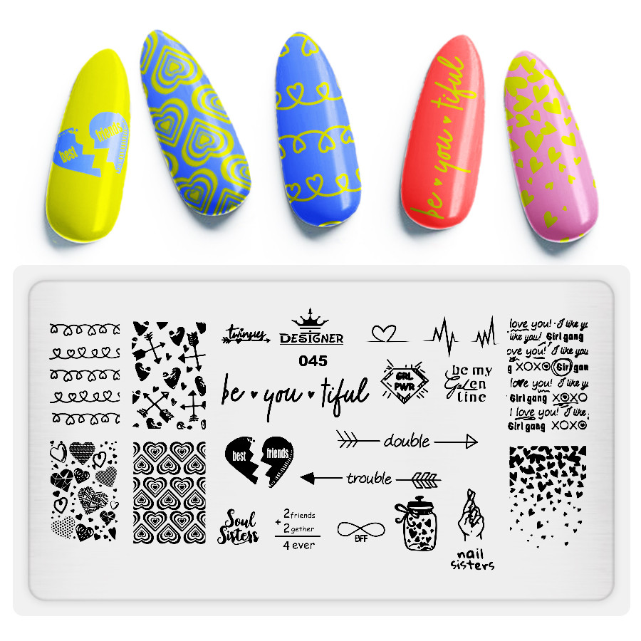 Пластина для стемпінгу Designer Professional, 12 х 6 см, #45, фото 1