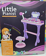 Детское пианино синтезатор для девочек с караоке функцией НМ557-104 + ПОДАРУНОК