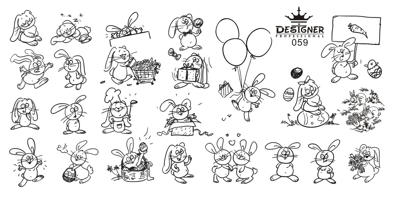 Пластина для стемпінгу Designer Professional, 12 х 6 см, #59, фото 1