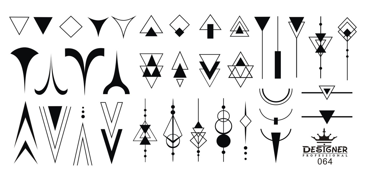 Пластина для стемпінгу Designer Professional, 12 х 6 см, #64, фото 1