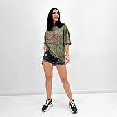 Жіноча футболка з анімалістичним принтом норма і батал