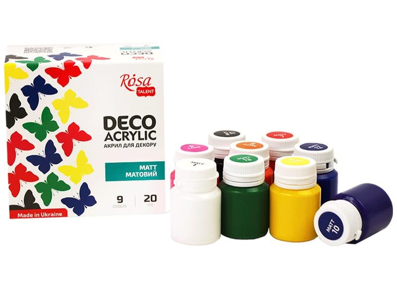 Акрил фарби ROSA Start набір 9кол по 20мл матові 90747128 - фото 1 - id-p143106715