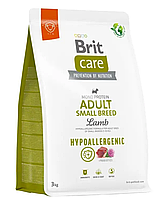 Brit Care Dog Hypoallergenic Adult Small Breed корм гипоаллергенный для собак малых пород с ягненком 3 кг