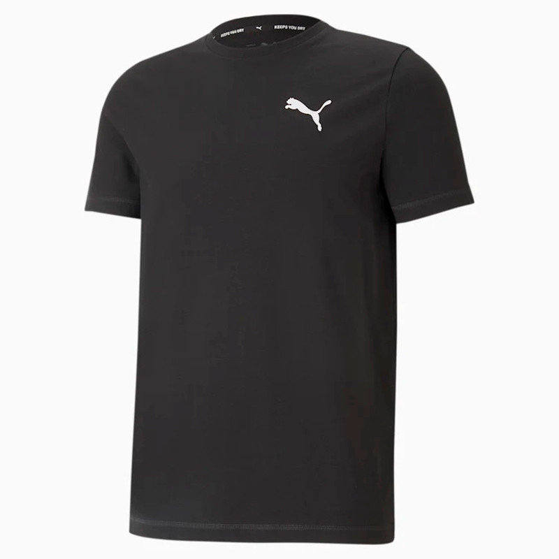 Футболка спортивна чоловіча Puma Active Soft Tee 586726 01 (чорна, бавовна 60%, повсякденна, бренд пума), фото 1