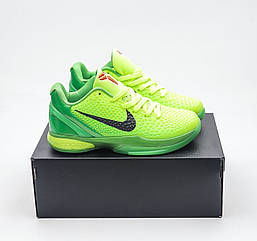 Nike Kobe 6 Protro Grinch Christmas Кобі Грінч зелені чоловічі баскетбольні кросівки 38
