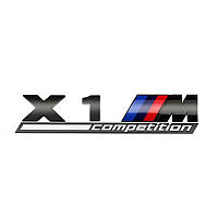 Автологотип шильдик эмблема надпись BMW X1M Competition Black Shadow Edition 360auto-401645