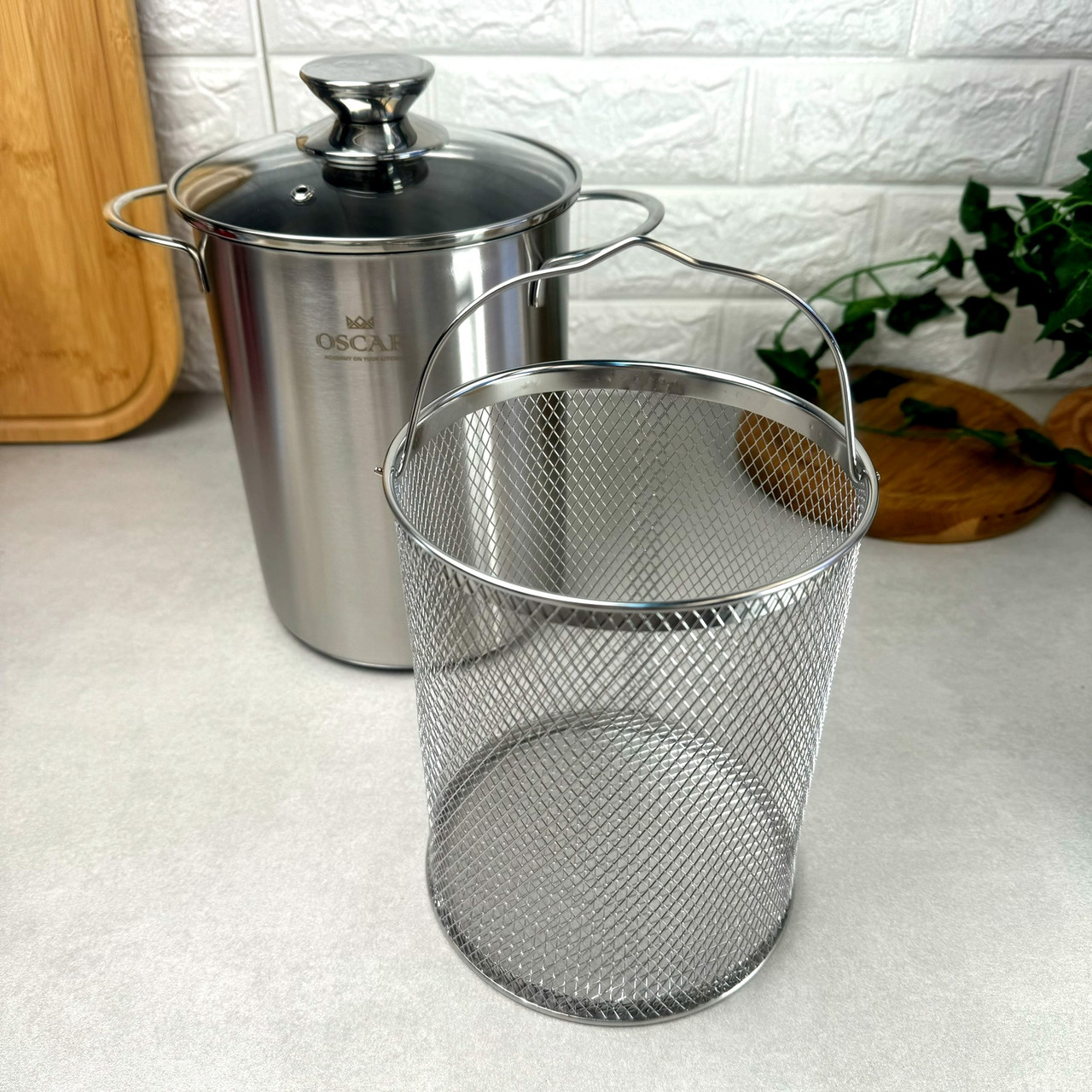 Каструля з кришкою для спаржі 4.1 л для індукції OSCAR GALANT