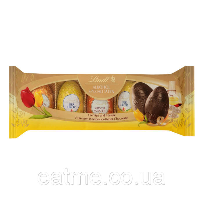 Lindt Eier Alkoholmischung Шоколадні яйця з алкогольною начинкою 90g