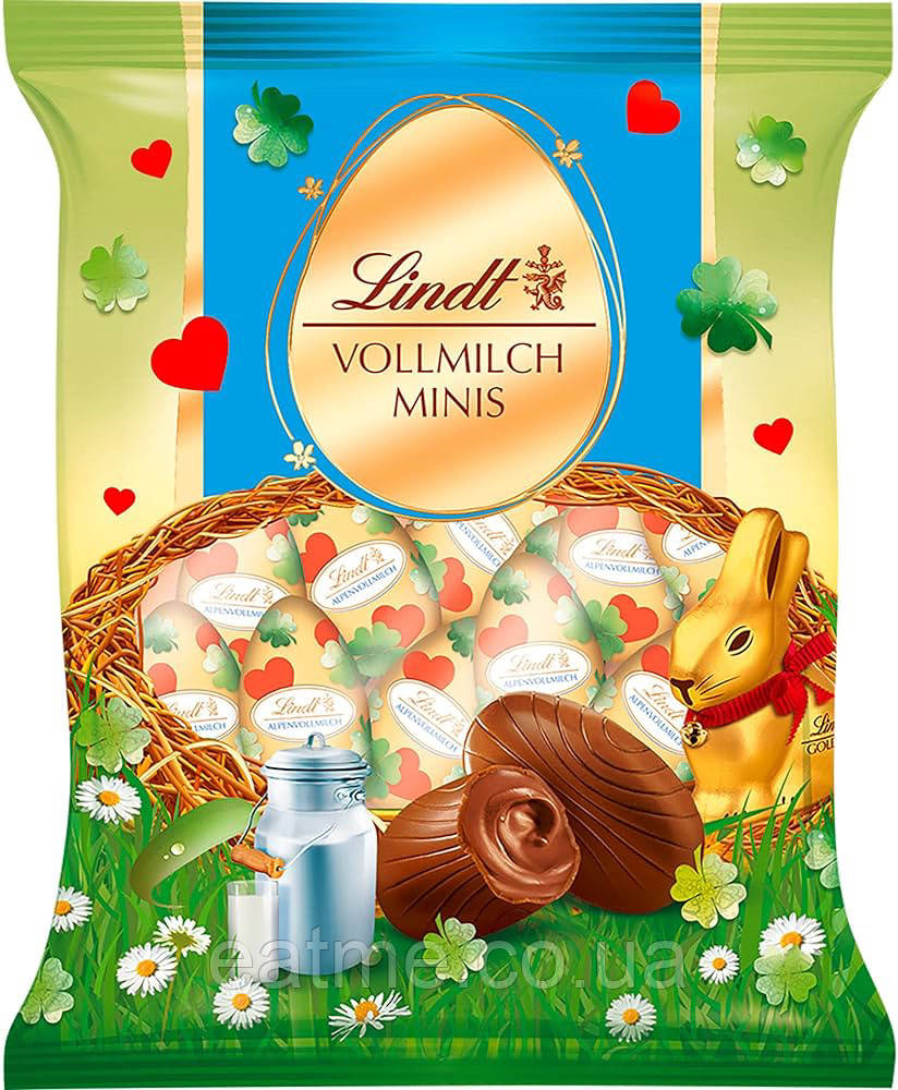 Lindt Vollmilch minis Яйця з молочного шоколаду 180g