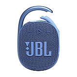 Портативна колонка JBL Clip 4 Eco (JBLCLIP4ECOBLU) синя, фото 4