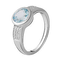 Серебряное кольцо SIlverStore с натуральным топазом 2.621ct, вес изделия 3,87 гр (2065449) 18.5 размер