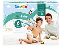 Подгузники Lupilu Soft&Dry 6 (15+кг) 30 шт
