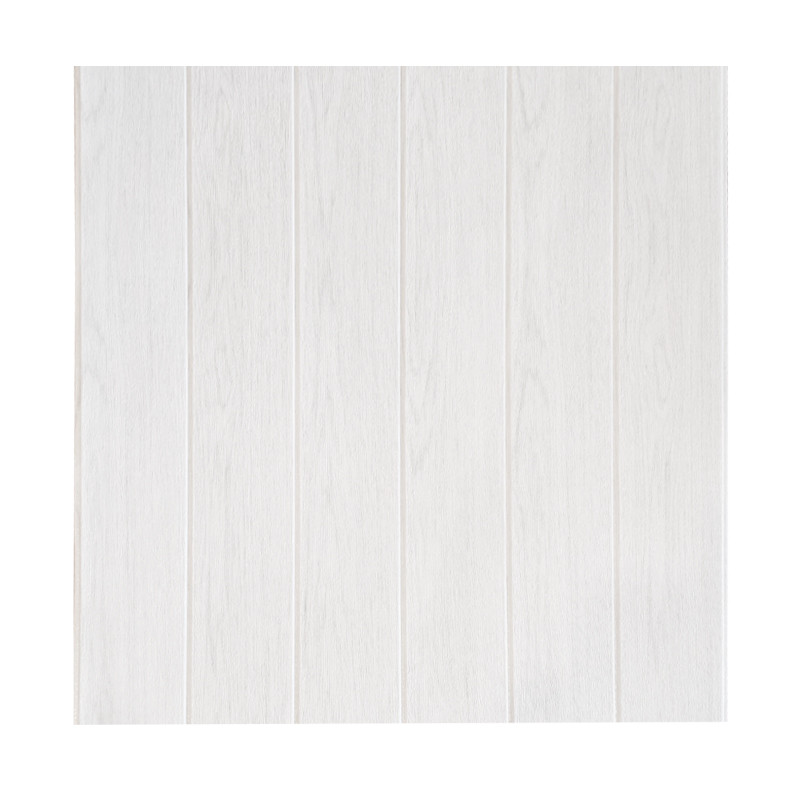 Самоклеюча 3D панель 700x700x5мм Біло-сірий імітація вагонка (HSMW-1)