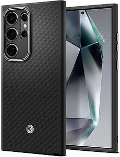 Чохол Spigen Enzo Aramid Matte Black для Samsung Galaxy S24 Ultra SM-S928 ACS07289