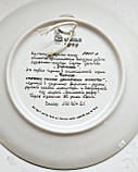 Колекційна, Порцелянова тарілка Сталева порцеляна, фото 2