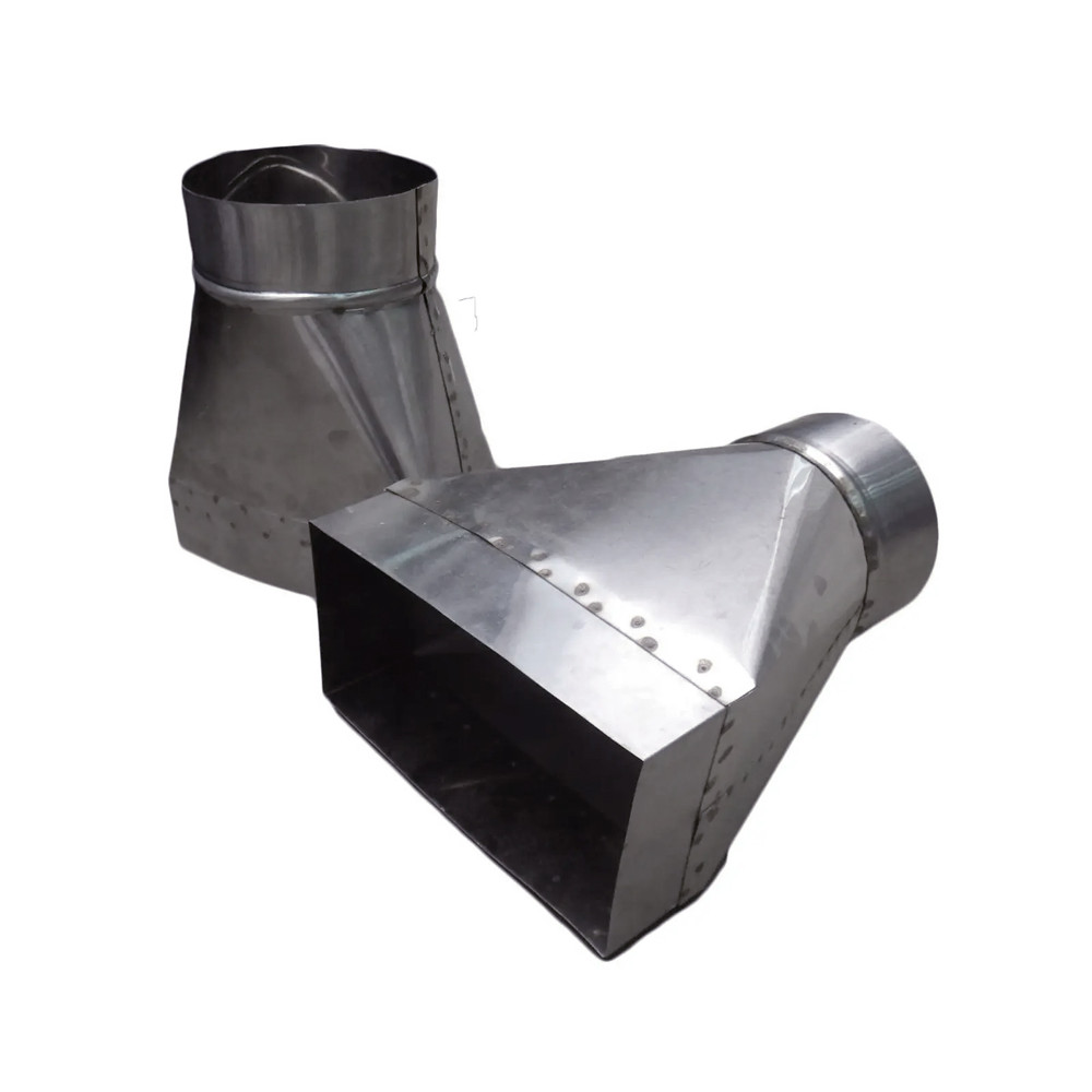 Перехідник із прямокутної труби в круглу