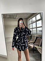 Костюм жіночий літній з принтом із софту кімоно і шорти (Норма), фото 10